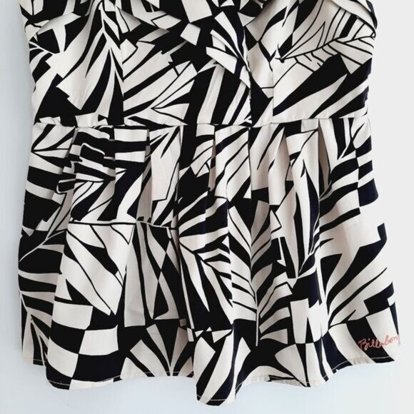 BILLABONG Spaghetti Strap Silky Tank Top B&W Sz M Flawed - Picture 3 of 16